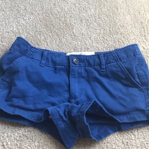 blue hollister shorts